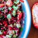 Pomegranate Season: Pomegranate Quinoa Israeli Salad